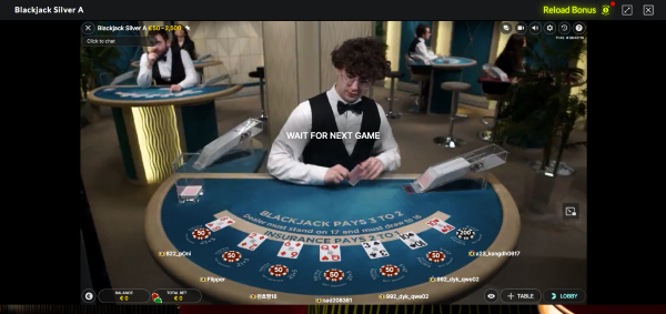 WestCasino Blackjack Silver A