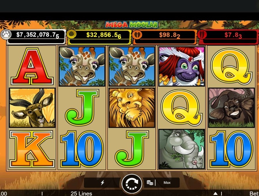 mega moolah slot game screenshot westcasino's online casino